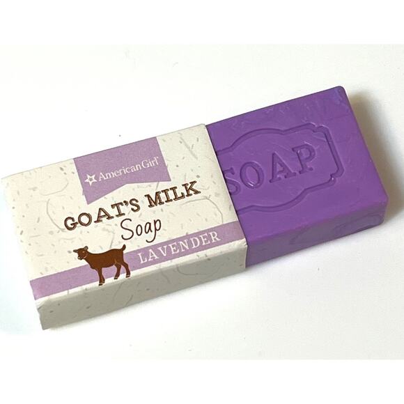 NEW American Girl Doll GOAT’S MILK BAR SOAP Purple Lavender BathToy Accessory - Picture 2 of 4